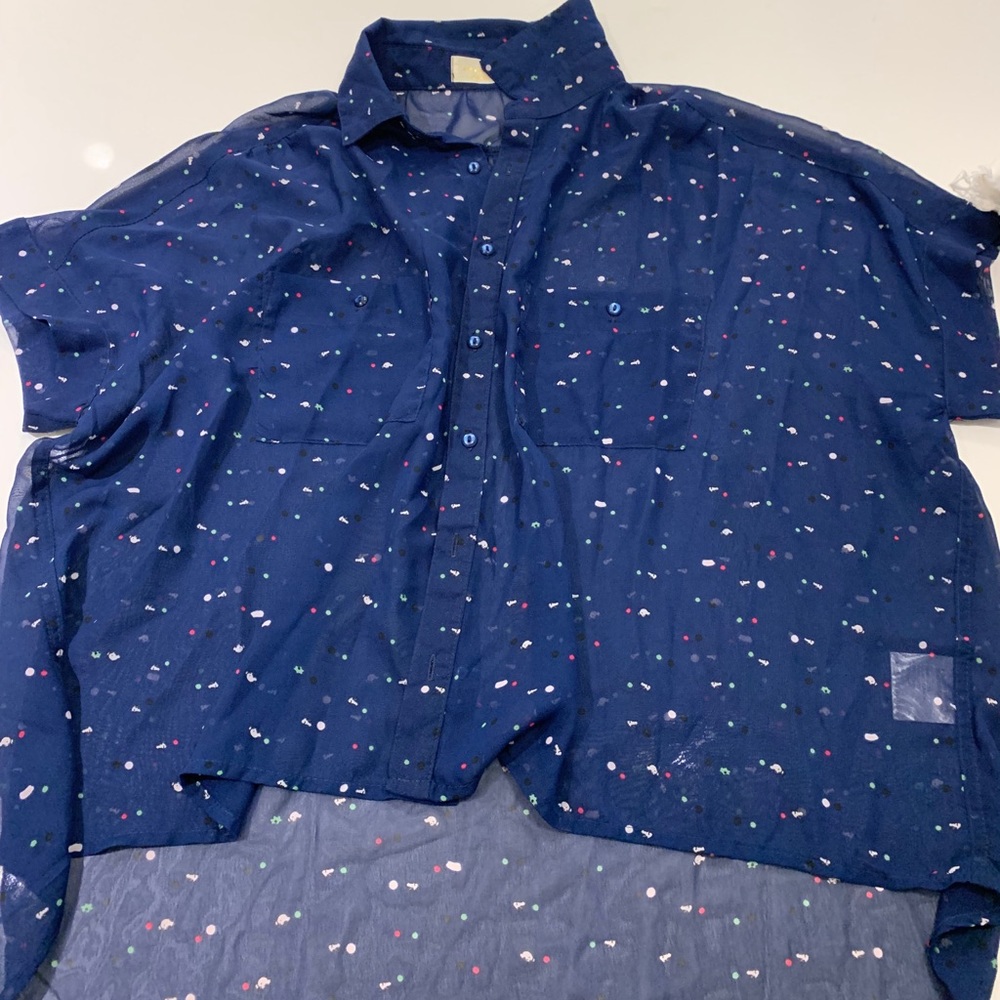 Navy blouse